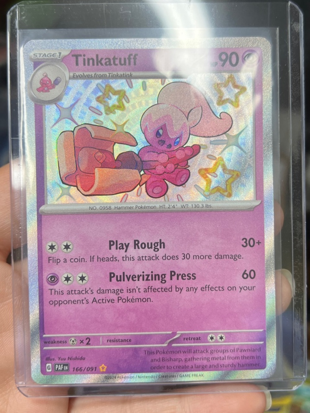 Pokemon TCG Shiny Pink Tinkatuff-NM